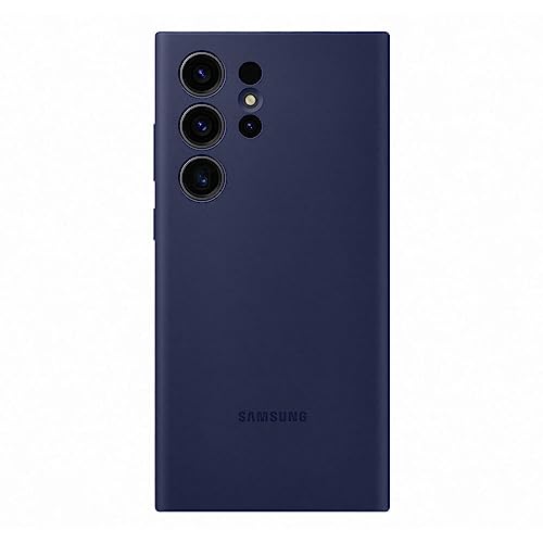 Samsung Silicone Cover custodia morbida colorata per Galaxy S23 Ultra, Navy