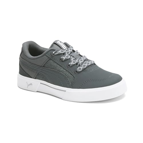 PUMA Kids Boys C Rey Atypical Lace Up Sneakers Shoes Casual - Grey2