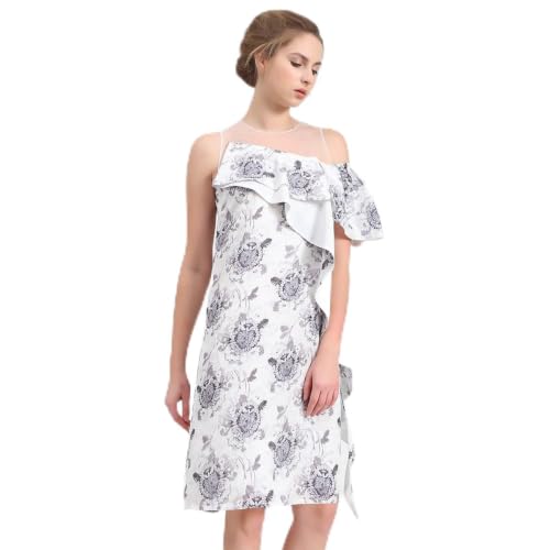 Robe à large volant pour les après-midis en terrasse