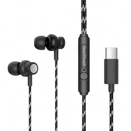 Image of Blact-C Type-C Wired Earphones with HD Mic, Deep Bass & Volume Control- Black
