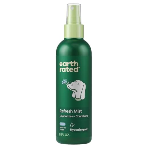 Earth Rated Dog Deodorizing Refresh Mist Spray, White Tea & Basil, 8oz