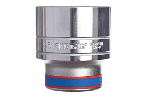 KING TONY 833055M 12 Point Socket, Dia 55 mm, 1-inch