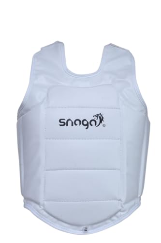 Image of Snaga Taekwondo, Karate, Boxing and Kickboxing Chest Guard for Enhanced Protection and Comfort During Training and Competitive Events (Large)