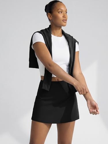 Image of ODODOS Women's Athletic Tennis Skorts with Pockets Built-in Shorts Golf Active Skirts for Sports Running Gym Training
