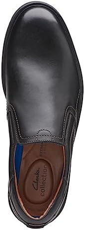 Clarks Men's Malwood Easy Loafer, Black Leather, 12 | Image 6