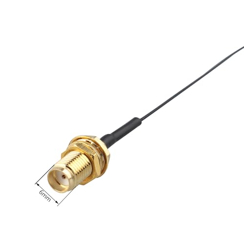 Futheda 2pcs U.FL IPX MHF4 to SMA Female Bulkhead Mount WiFi Antenna Extension Cable 0.81mm IPX SMA Coaxial Pigtail Cable 30cm/12 inch for Wireless Network Router RF Device Mini PCI Bluetooth GPS - Image 4