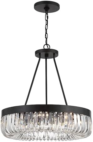 Crystorama Alister 8 Light Charcoal Bronze Chandelier