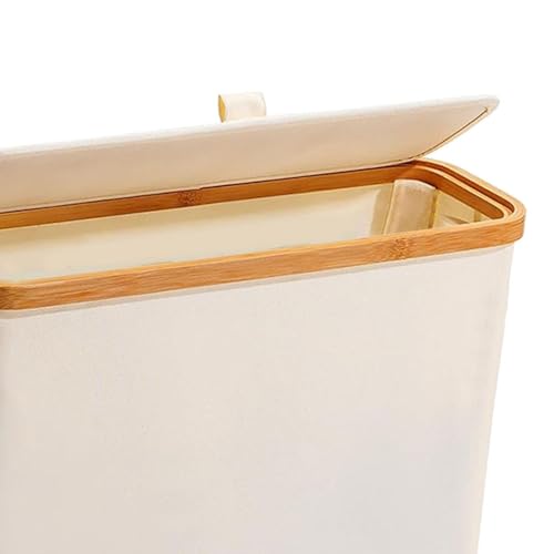 Panier de rangement pour papier toilette avec couvercle discret pour WC et camping-car - 8