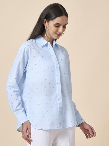 Image of Style Quotient Women Solid Smart Casual Oversized Polycotton Shirt