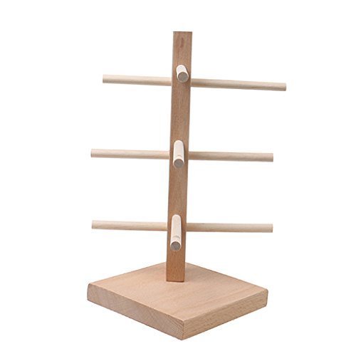 Preisvergleich Produktbild Nopea Generic Holz Brillenständer Brillenhalter Brillenablage Halter Sonnenbrillen Ständer Gläser Ausstellungsstand 1 Row Natur Farbe