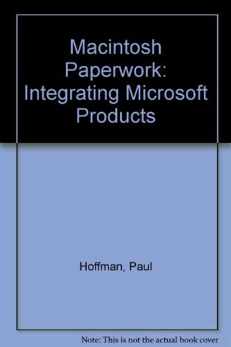 Buy Macintosh Paperwork: Integrating Microsoft Products — BookShops.in