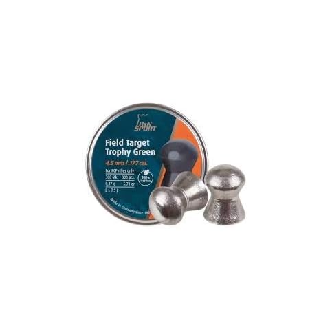 H&N Sport Field Target Trophy Green - LEAD FREE - .177/4.50mm (300ct) L206 Cover