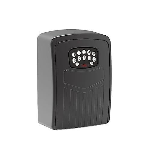 Coffre-fort, coffre-fort domestique, Tuya Smart Key Lock Box mural en alliage d'aluminium clé coffre-fort résistant aux intempéries avec code clé stockage serrure boîte intérieur extérieur pour argent