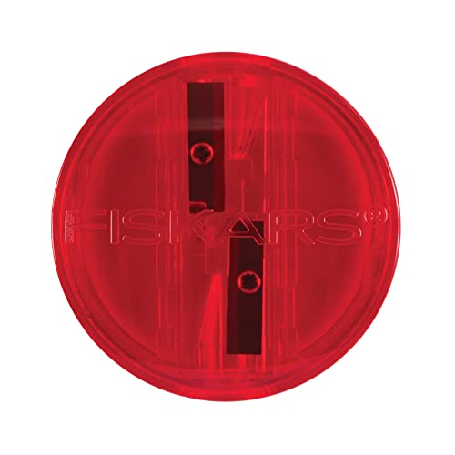 Fiskars 12-95854J Back To School Supplies Deluxe Double Pencil Sharpener, Color Received May Vary #TOP2