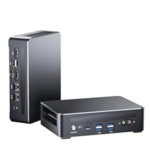 sinbun Mini PC, Intel i7-12700H(14C/22T, up to 4.7GHz) Thunderbolt 4 Mini Desktop Computer, Quad Displays, 2X 2.5G LAN, 32GB RAM 1TB PCIe4.0 SSD, WiFi 6E BT5.3, Windows 11 Pro Micro PC