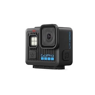 GoPro LIT HERO - Action camera leggera, compatta e impermeabile con luce integrata, video Ultra HD 4K60, foto da 12 MP, touch screen, stabilizzazione HyperSmooth