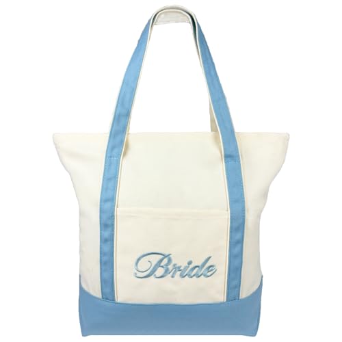 Bolso Tote para novia de lona con asas
