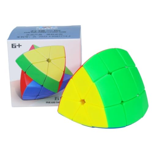 Image of SengSo 3-Layer Pentahedron Speed Cube | 5-Sided 5-Axis Shape Mod Puzzle | Durable Stickerless Design, 86g Lightweight, Logic Brain Teaser Puzzle for Collectors