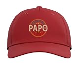 PAPO The Legend The Man, Funny PAPO Fathers Day Adjustable Printed Baseball Hat, Red