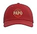 PAPO The Legend The Man, Funny PAPO Fathers Day Adjustable Printed Baseball Hat, Red