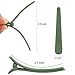 YISSION 12 PCS Hair Clips for Styling Sectioning, 3.1 Inch Matte Alligator Hair Clips, Hair Barrettes, No Crease Duck Billed Hair Clip, Hair Accessories for Women Girls, Green
