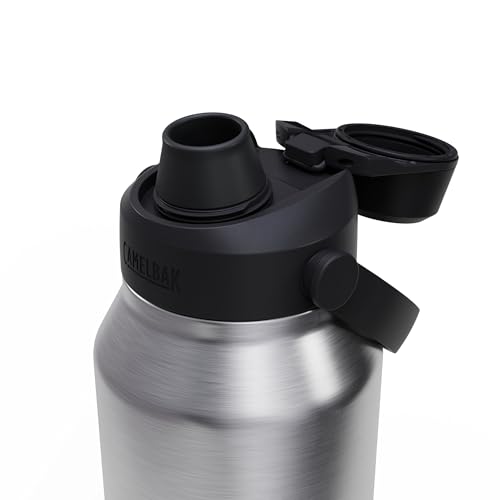 Image of CamelBak Thrive Chug Insulated Stainless Steel Water Bottle, Cold Retention with High Flow Lid for Everyday Hydration and Active Use, 40oz, Stainless