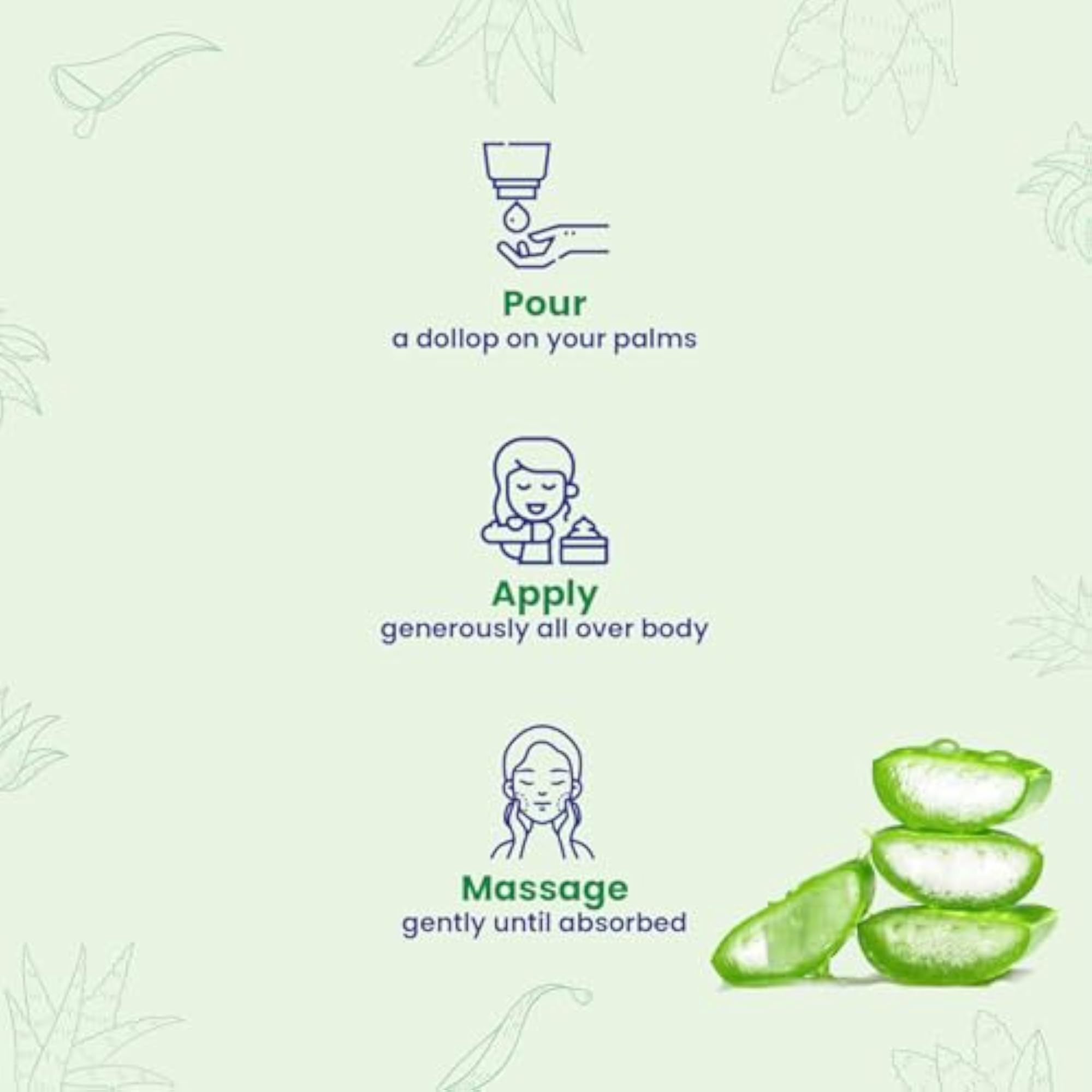 Aloe Vera Body Lotion 300ml with Moisturizer Cream 100ml
