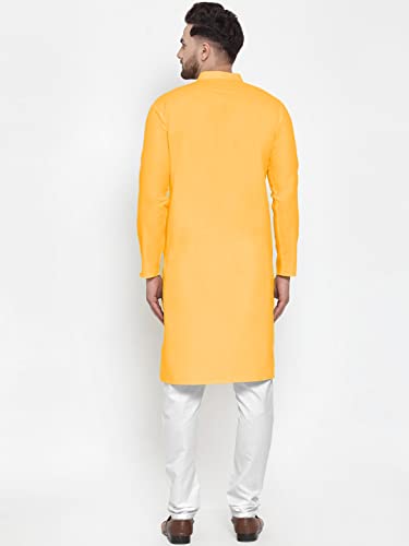 Image of Men's Cotton Blend Kurta Pyjama Set
