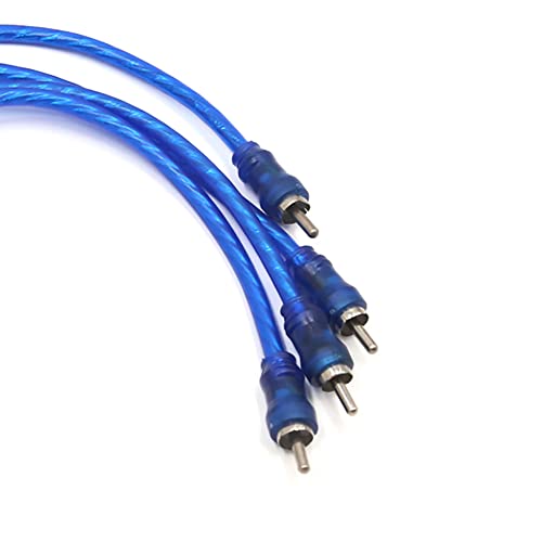uxcell 4 Pcs 12 Inch Long Male to 2 Female RCA Splitter Adapter Audio Y Cable Wire for Car - Thumbnail 5