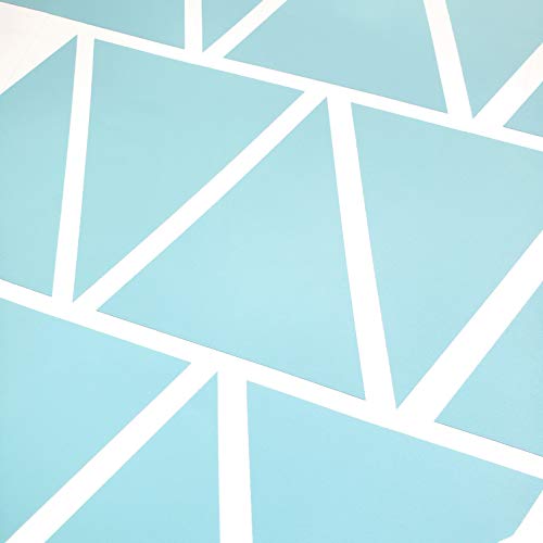 Vinilos Decorativos Triangulares Gris y Azul Claro miniatura 4