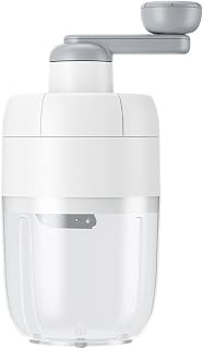 reamhome 1 juego de máquina de afeitar de bloque de mano para el hogar, máquina pequeña para hacer hielo de plástico + acero inoxidable