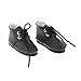 F Fityle Girls Doll Outfits Chaussures, Bébés 3 Points Jouets Vêtements Flattties Décoratifs, Fashion Mignonne Playting Bottes à Lacets pour Enfants Cadeau D'a - Brun