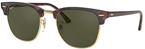 Ray-Ban RB3016 Sunglasses Bundle: RB 3016 CLUBMASTER W0366 Mock Tortoise On Arista and Eyewear Cleaning Kit