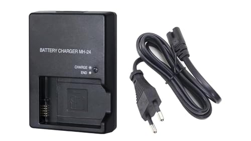 Image of MH-24 Camera Battery Charger for Nikon: EN-EL14 EN-EL14A Wall Quick Charger D5100 D5200 D5300 D5500 D5600 D3100 D3200 D3300 D3400 D3500 P7000 P7100 P7700 P7800 with Cord