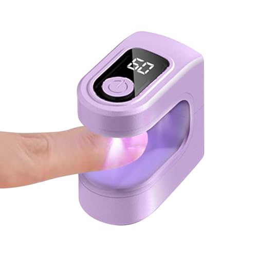 Générique Petite Lampe Uv Pour Ongles | Lampe À Ongles Portative USB Rechargeable - Lumière De Séchage D'ongles Avec Deux Modes De Minuterie Pour Voyage Et Manucure Maison Salon