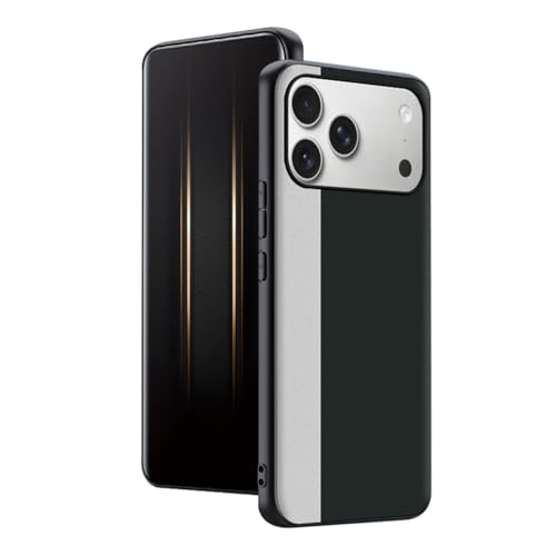 Étui en cuir iPhone 17 vert mince antichoc de haute qualité