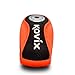 KOVIX KNX10 Alarm Disc Brake Lock for Motorcycle 10mm Pin 3 Keys Heavy Duty Anti Theft Fluorescent Orange