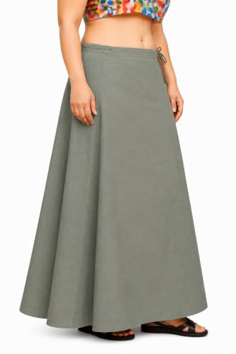 Image of CITIX Pure Cotton Petticoat for Women's Saree | Adjustable Drawstring Waist