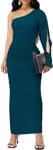 Image of SxClub Formal Dress for Women Cocktail Sexy Bodycon Sleeveless Evening Party Floor Length Long Prom Dresses