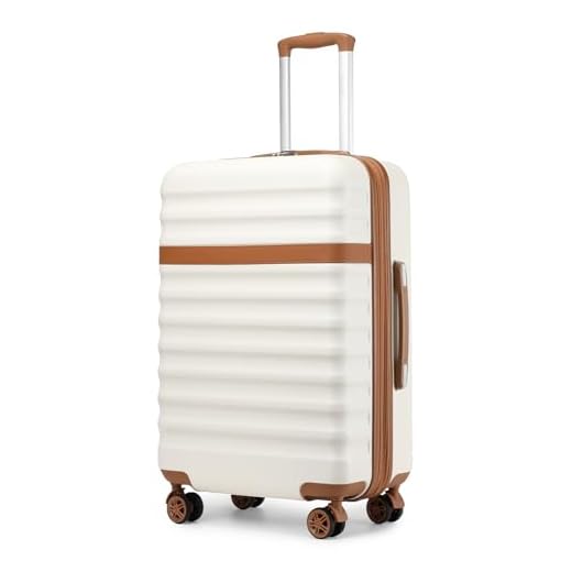 How is luggage measured for sale Kono 24-Inch Checked Luggage with TSA Lock