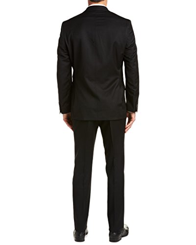 Calvin Klein Men's Modern-Fit Single-Breasted Wool Suit (44/38W, Black) #TOP2