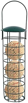 DIYANG Alimentador de Aves Silvestres al Aire Libre, contenedor de Comida de Bola de Grasa Colgante, alimentador de nueces de Semillas de maní, estación de alimentación de jardín 1