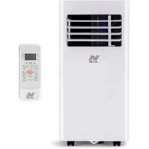 NETTA Portable Air Conditioner 3-IN-1 8000BTU, Dehumidifier, Cooling Fan - Remote Control, LED Touch Control, Adjustable Temperature, for Home, Bedroom, Living room,Office Cover