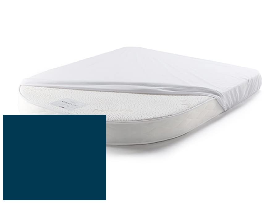 CARAVAN/MOTOR HOME ISLAND BED FITTED SHEETS Hand Made (Navy Blue, 10" (26cm Deep))