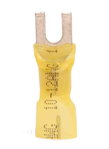 22-18 AWG Non-Insulated #8 Spade Terminal - Steel - High Temperature (100/Pkg.)