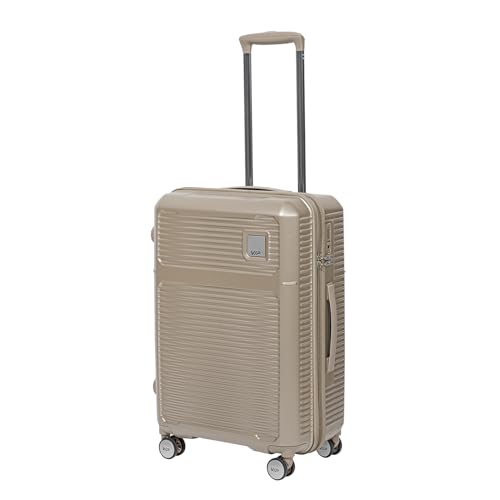 Image of VIP Vero Cabin /Medium /Large Trolley Bag| Slide Button Flushed TSA Lock | 8 Wheels | 3 Years International | Champagne /Lavander /Surf Spray