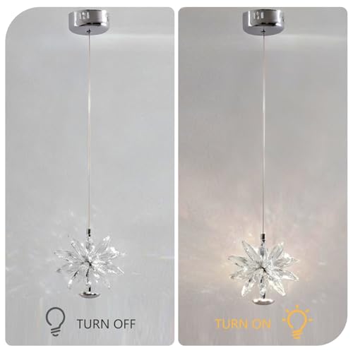 Lámpara LED moderna de cristal con acabados premium y diseño sofisticado 6