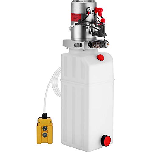 Mophorn 10 Quart Hydraulic Pump 12V Hydraulic Pump Single Acting Dump Trailer Hydraulic Pump for Dump Truck