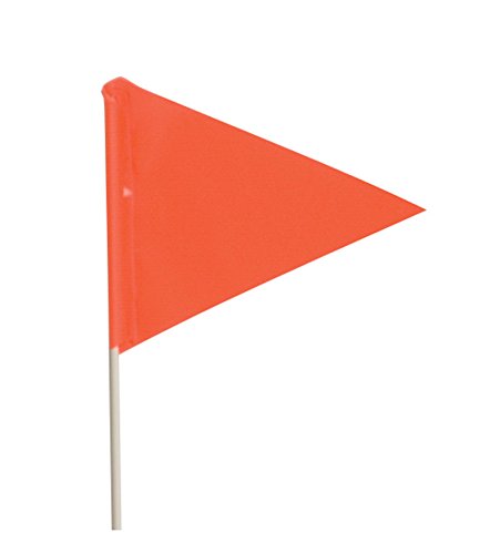 Safety Flag Vinyl Bike Flag, Orange (10 Pack), 9 inches x 11 inches