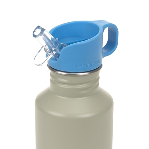 LÄSSIG Kinder Trinkflasche Edelstahl 500 ml Sunny Explorer Green/Blue – Ansicht 2